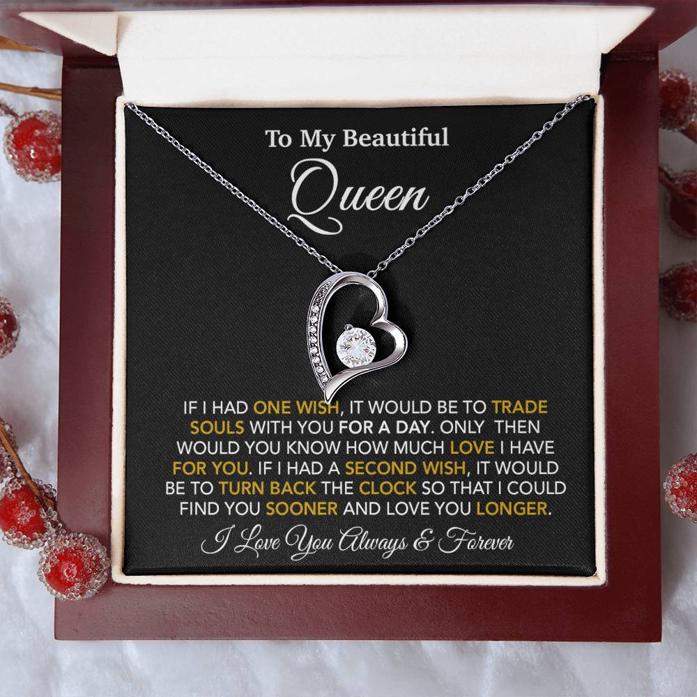 To My Queen Necklace, Anniversary Gift For Wife, Girlfriend Necklace, Birthday Gift For Wife_24_1