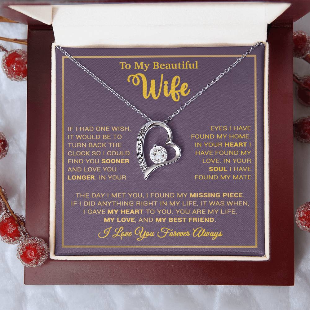 To My Wife Necklace, Gift For Wife, Anniversary Gift For Wife, Christmas Gift 27_9_Tim