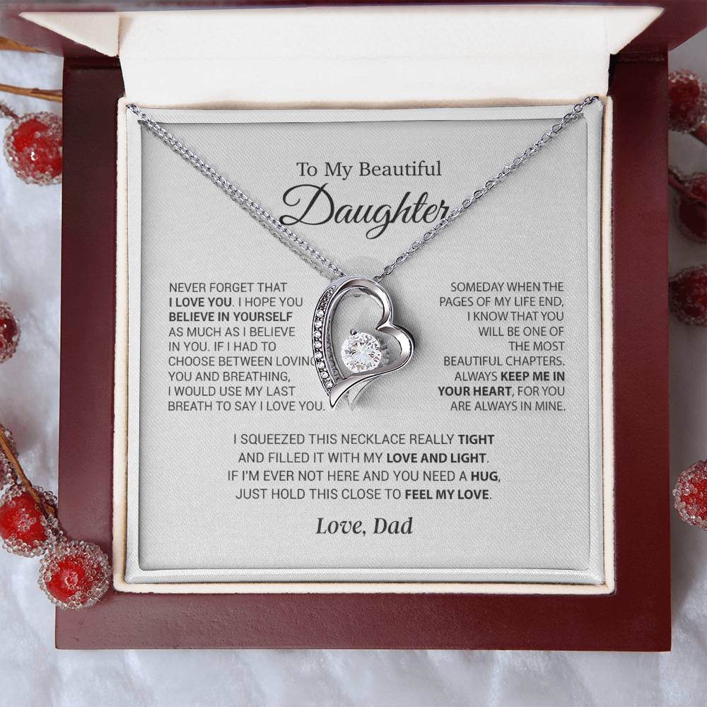 To My Daughter Necklace, Daughter Father Necklace, Daughter Gift From Dad 6_9
