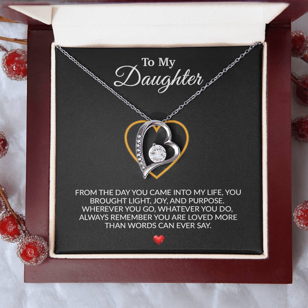 To My Daughter Necklace, Gift for Daughter from Dad, Father Daughter Necklace