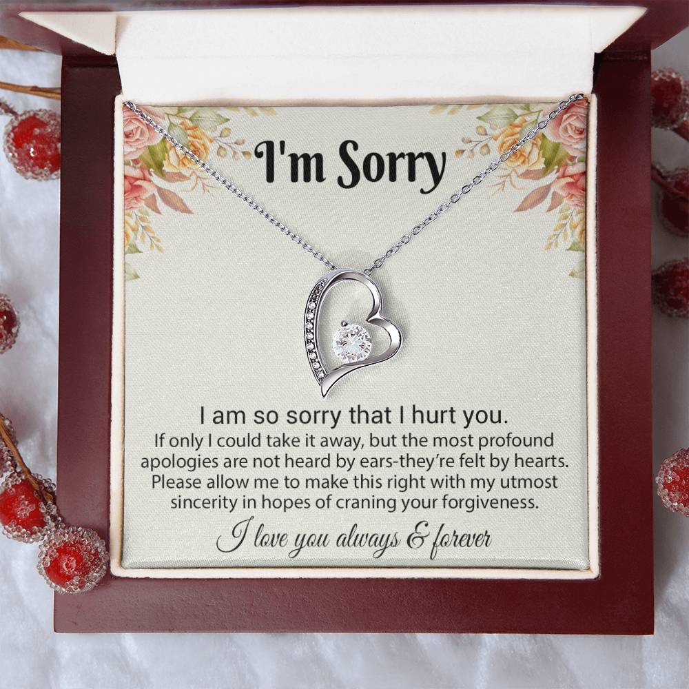 I'm Sorry Necklace Gifts, Apology Gifts For Her, Forgiveness Gift, Wife Gift 6_8