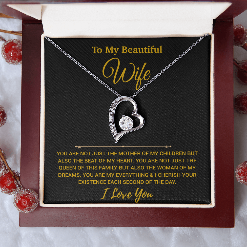 To My Wife Necklace, Christmas Gifts For Women, Anniversary Gift For Wife 20_11_Gold