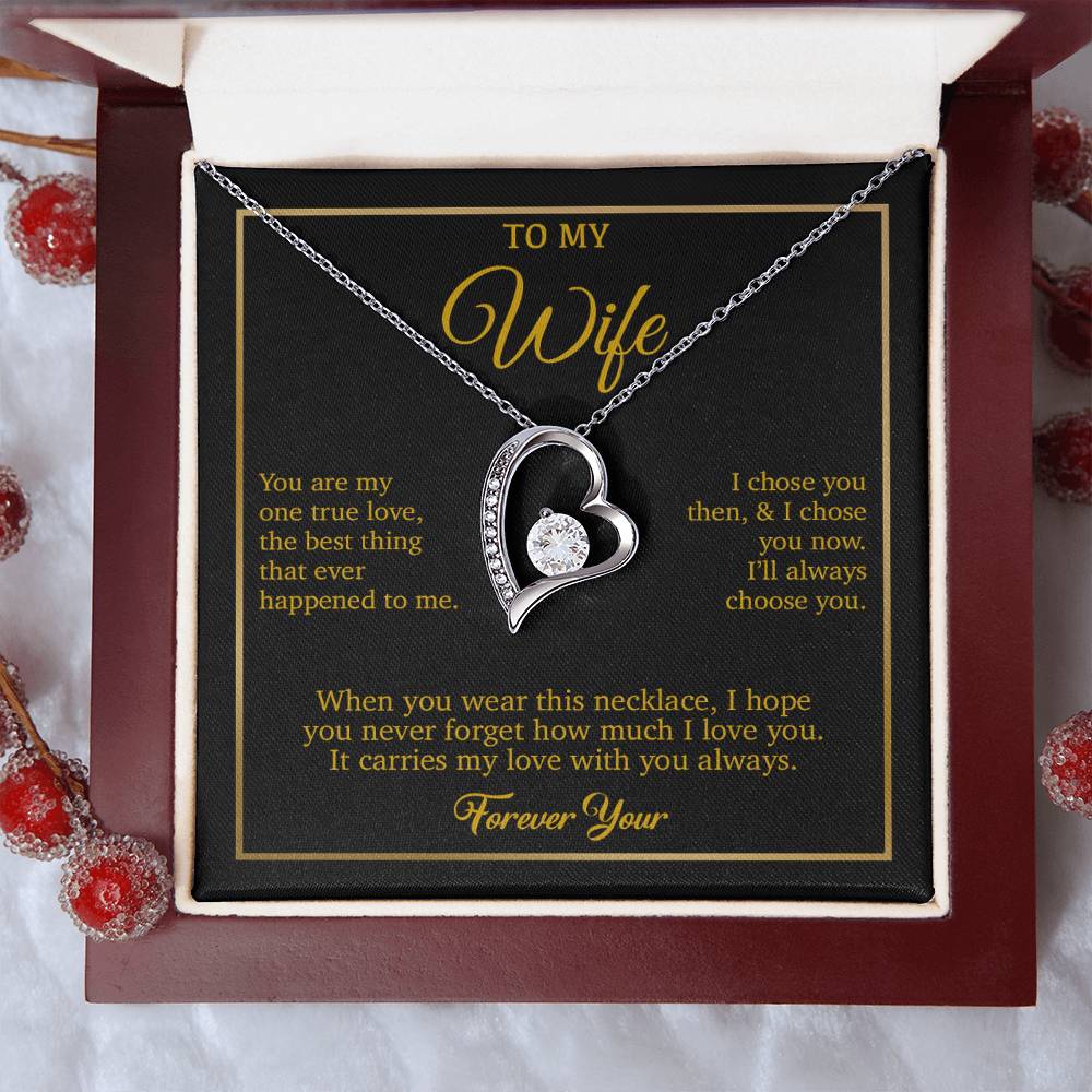 To My Wife Necklace, Gift For Wife, Anniversary Gift For Wife, Necklace For Wife