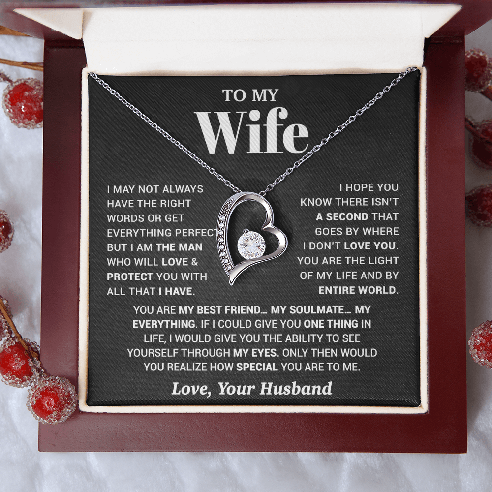 To My Wife Necklace, Christmas Gifts For Women, Anniversary Gift For Wife 13_10_Black