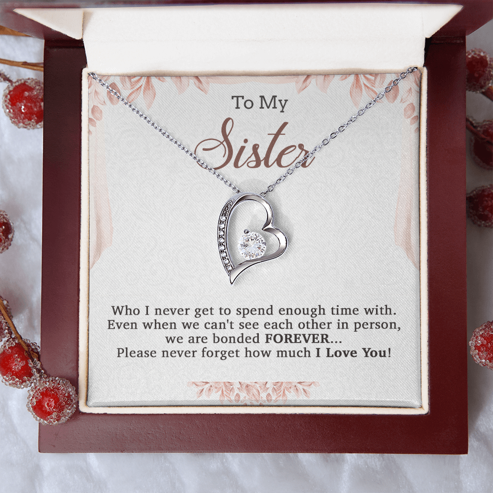 To My Sister Necklace, Brother to Sister, Birthday gift For Sister from Brother 20_7