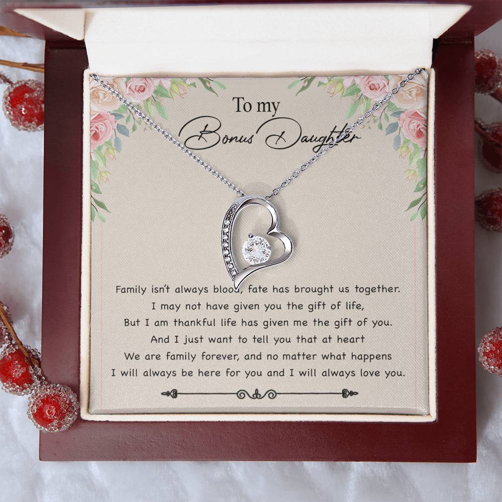 To my Bonus Daughter Necklace, Bonus Daughter, Step Daughter Gift 30_11