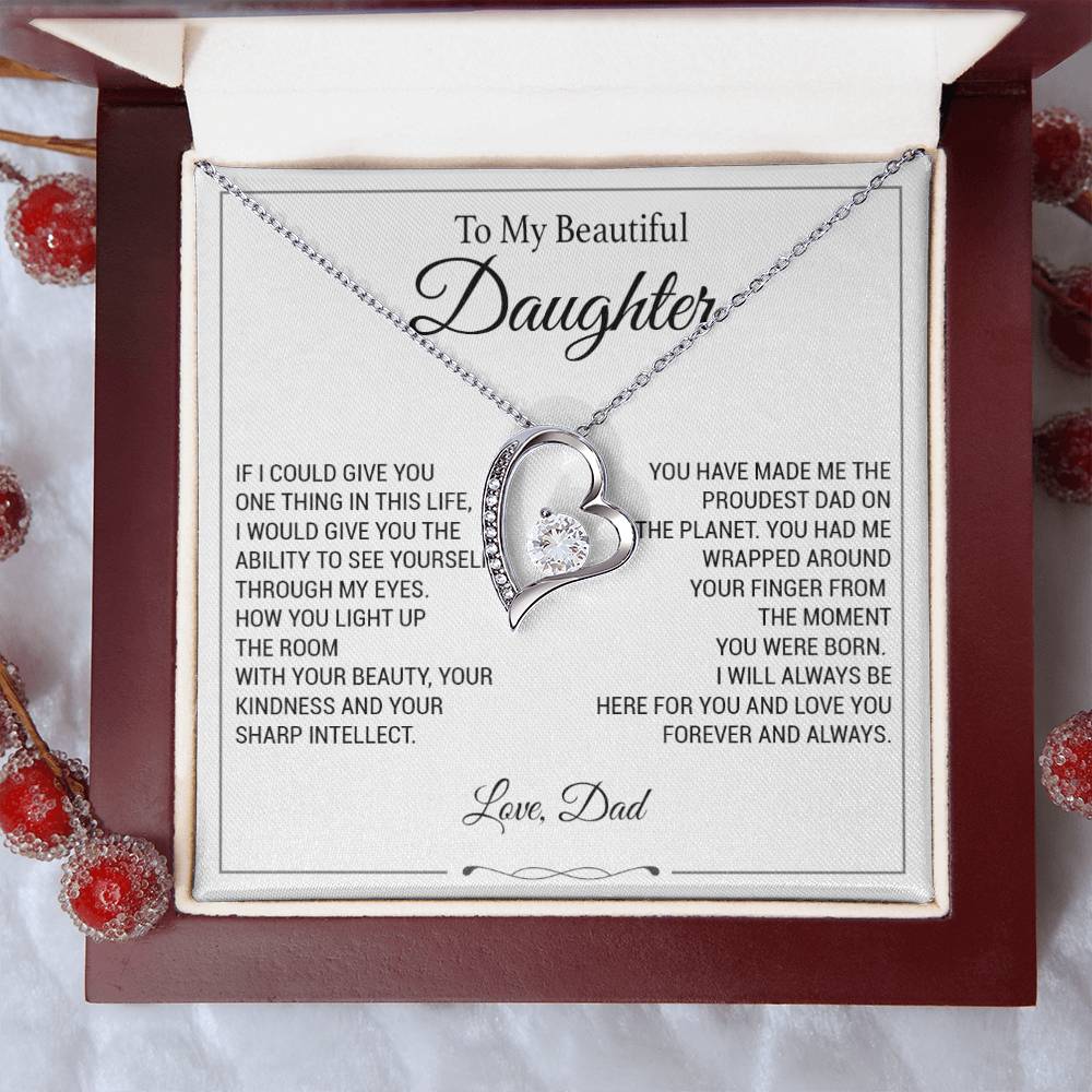 To My Daughter Necklace, Father to Daughter Necklace, Birthday Gift, Daughter Necklace 9_11