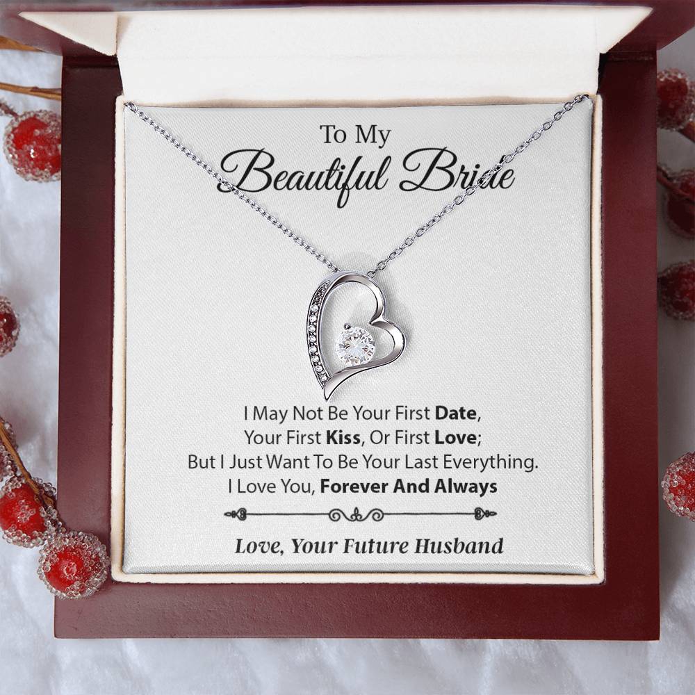 To My Beautiful Bride Necklace,Bride Wedding Necklace, Gift For Bride, Wedding1