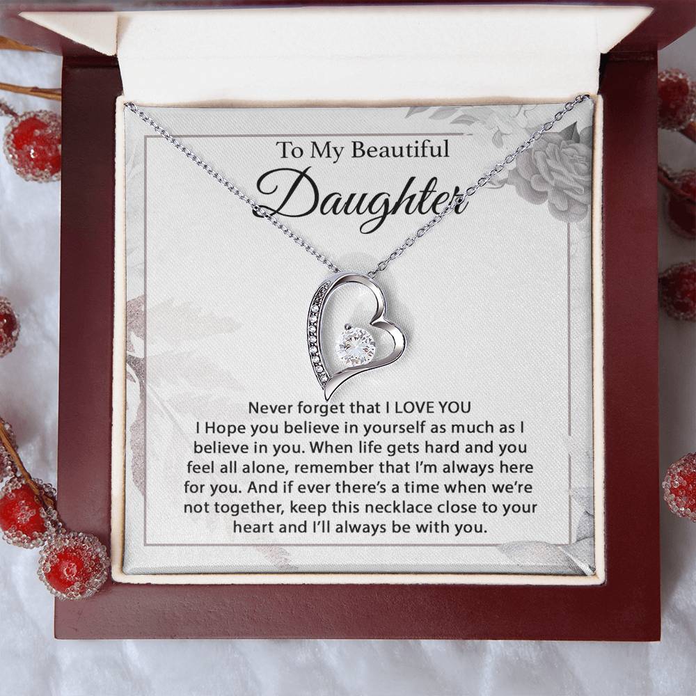 To My Daughter Necklace, Daughter Father Necklace, Daughter Gift From Dad, Mom 13_1