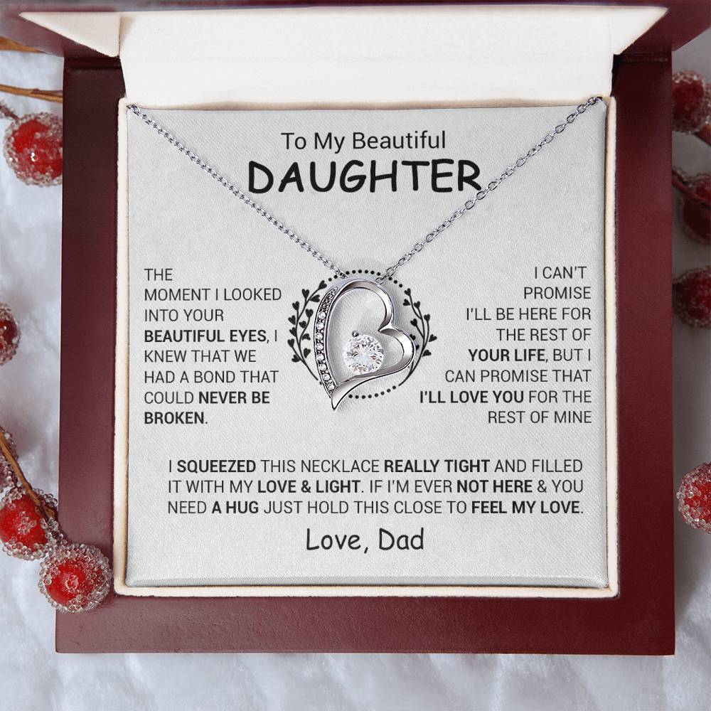 To My Daughter Necklace, Daughter Father Necklace, Daughter Gift From Dad 3_12