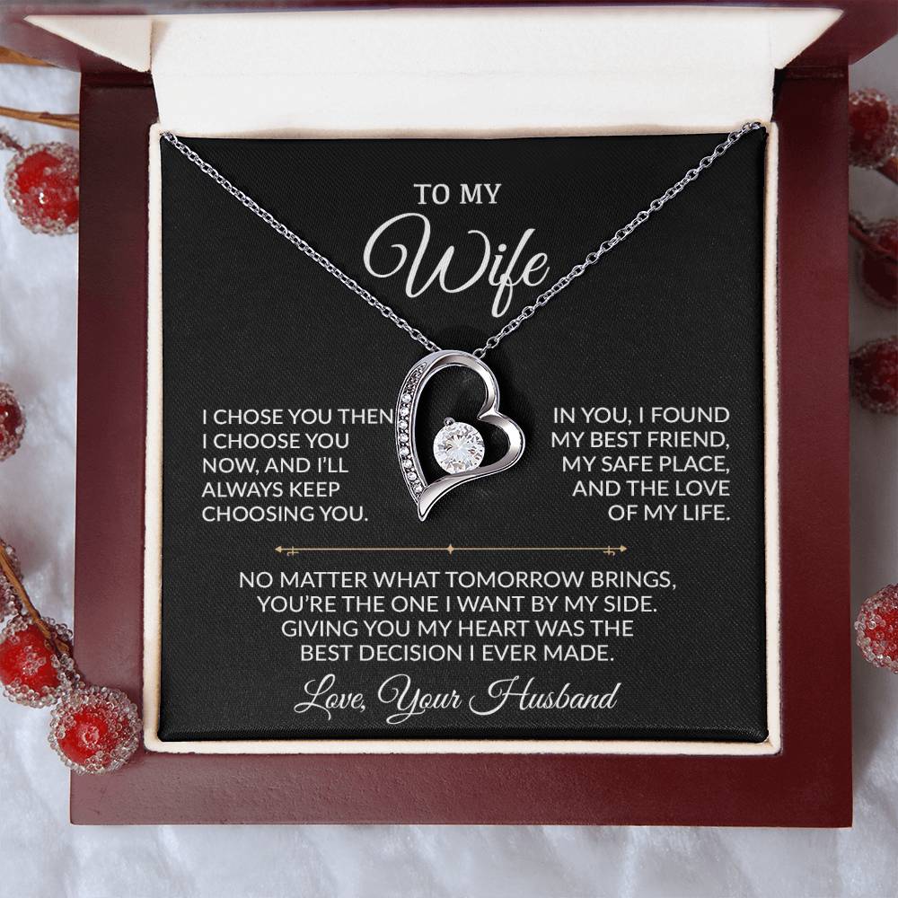 To My Wife Necklace, Gift For Wife, Anniversary Gift For Wife, Necklace For Wife