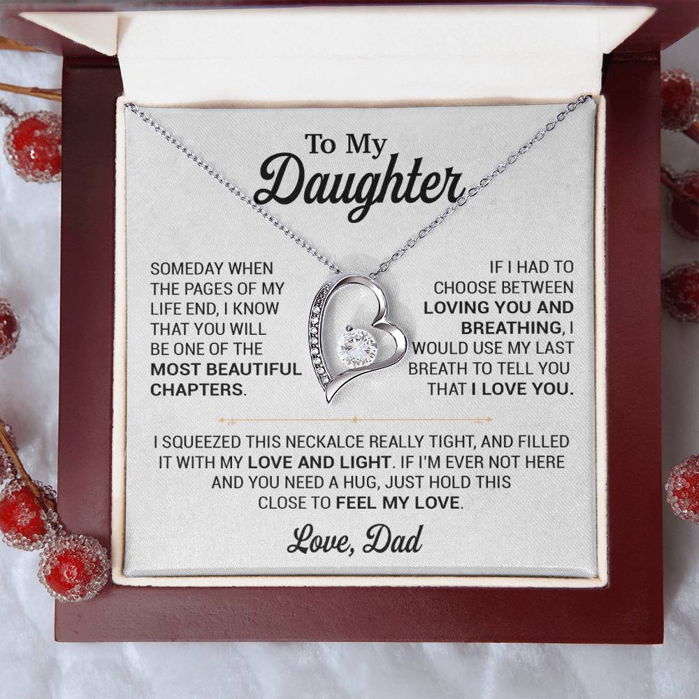 To My Daughter Necklace, Gift for Daughter from Dad, Daughter Father Necklace 2_11