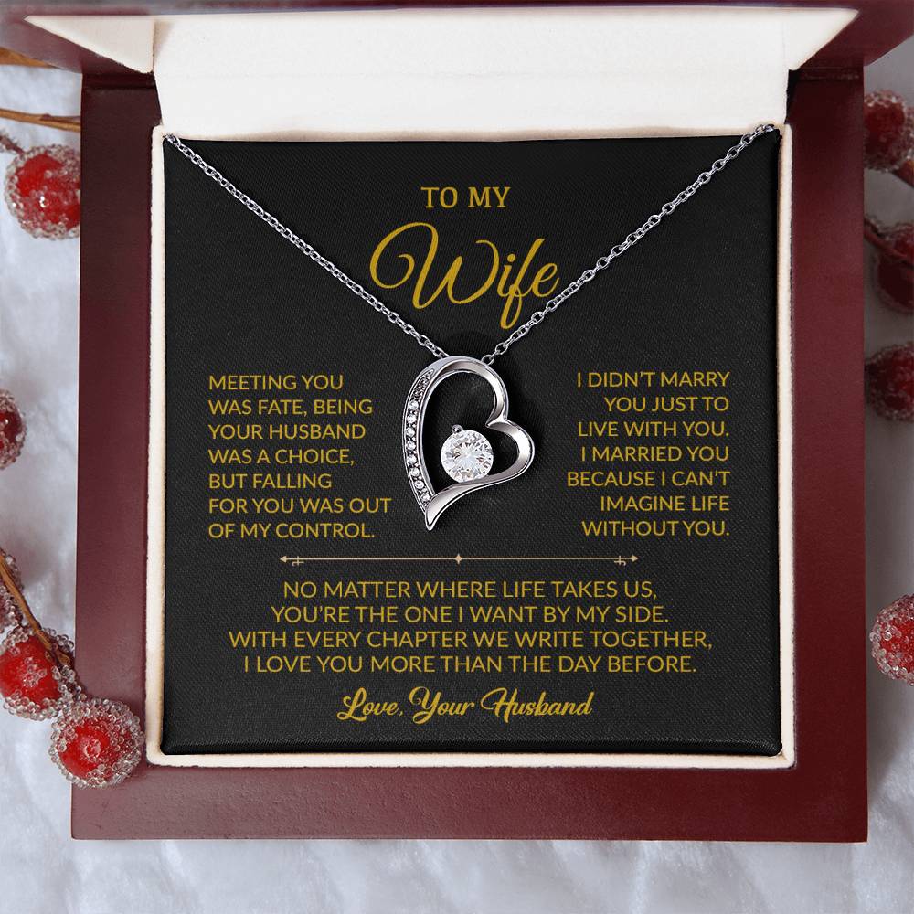 To My Wife Necklace, Gift For Wife, Anniversary Gift For Wife, Necklace For Wife