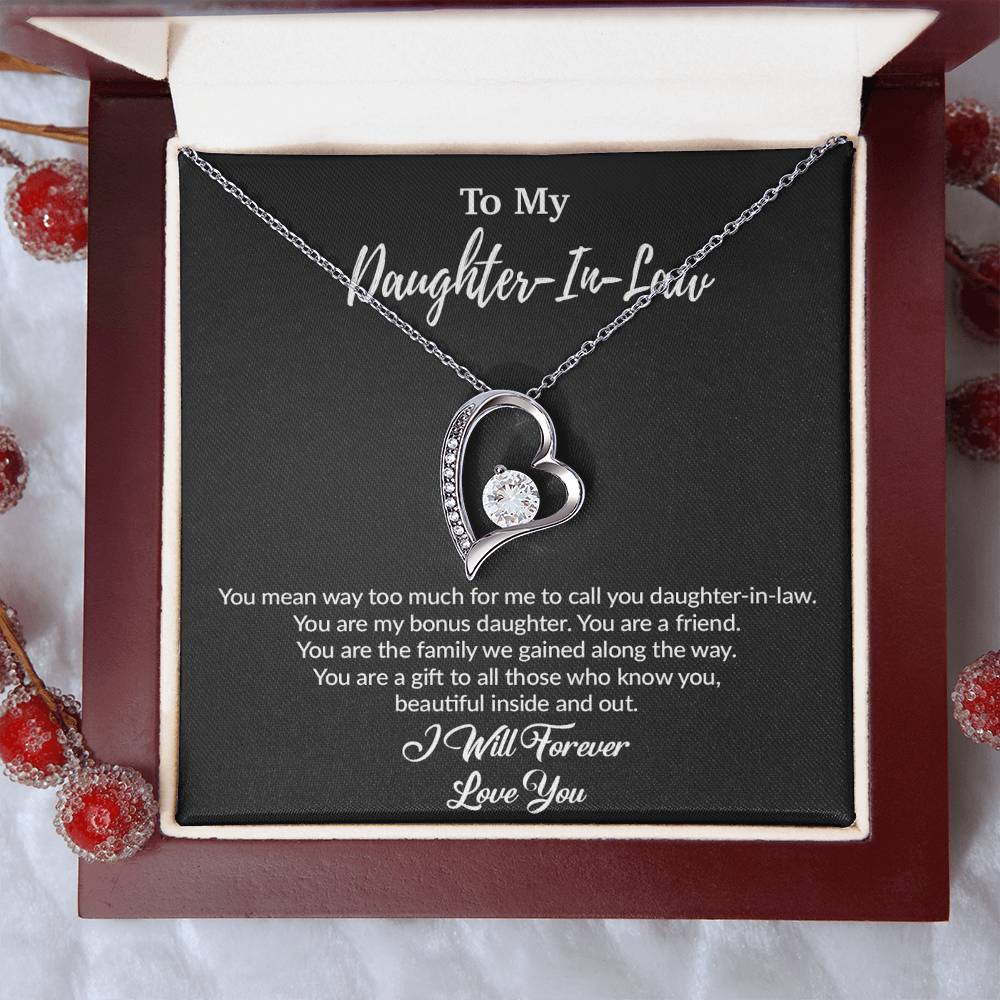 To My Daughter-In-Law Necklace, Gift For Daughter In Law, Daughter In Law Gift