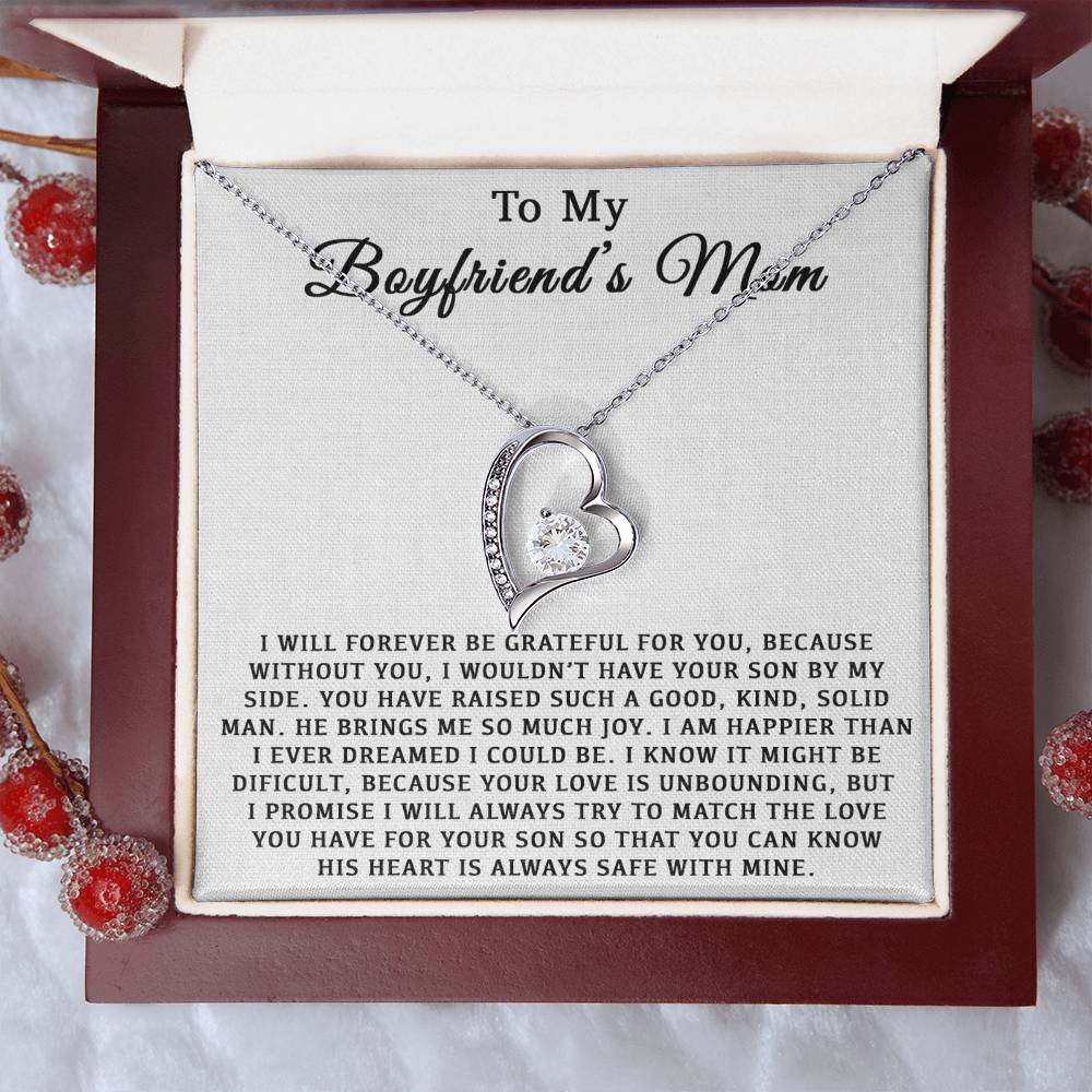 To My Boyfriend's Mom Necklace, For My Boyfriend's Mom, Birthday Gift 21_2