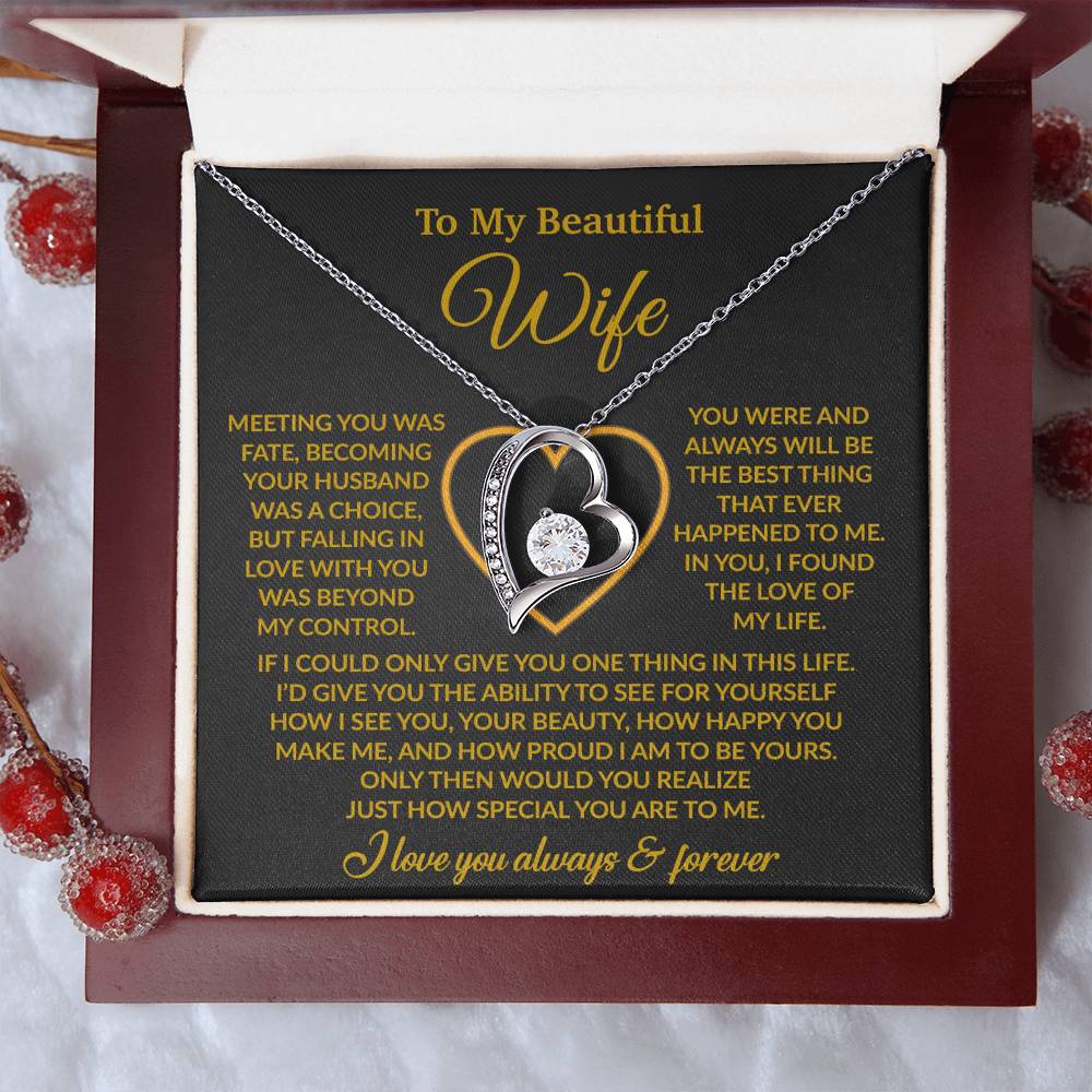 To My Wife Necklace, Wife Gift from Husband, Christmas Gift 27_11