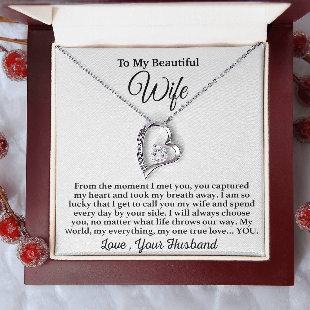 To My Wife Necklace, Gift From Husband, Anniversary Jewelry Gifts Wife 3_4