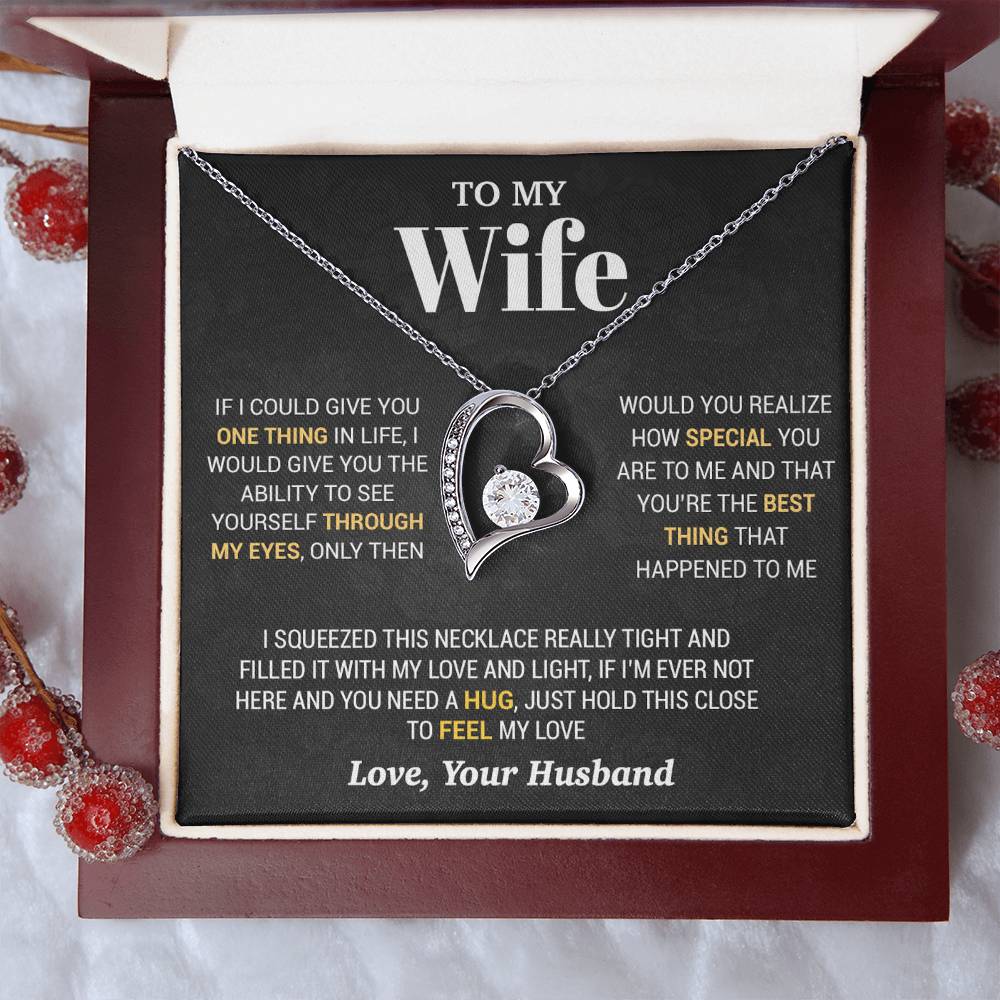 To My Wife Necklace, Christmas Gifts For Women, Anniversary Gift For Wife 2_10_Black