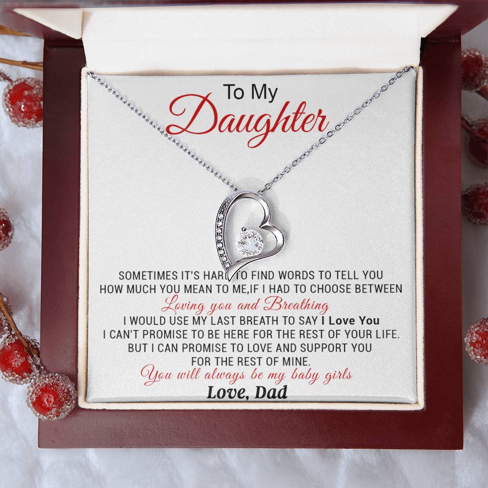 To My Daughter Necklace, Daughter Father Necklace, Daughter Gift from Dad 5_11