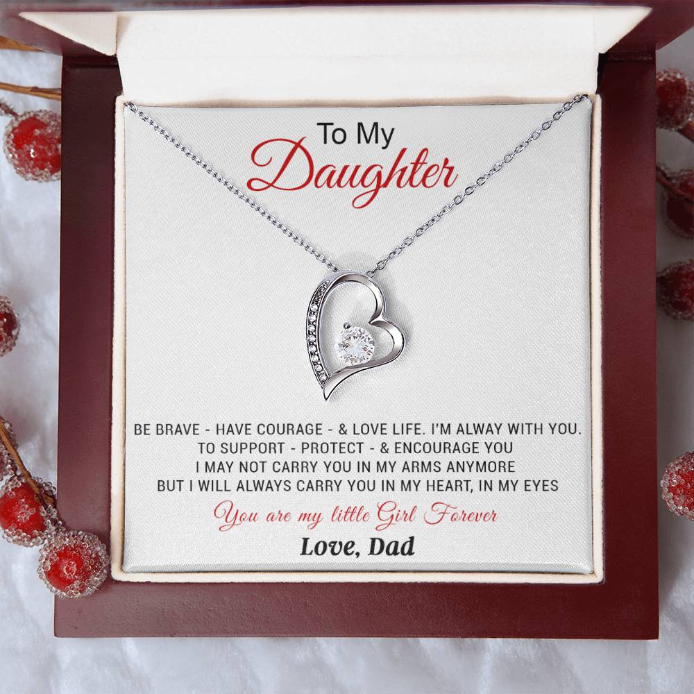 To My Daughter Necklace, Daughter Father Necklace, Daughter Gift from Dad 20_11