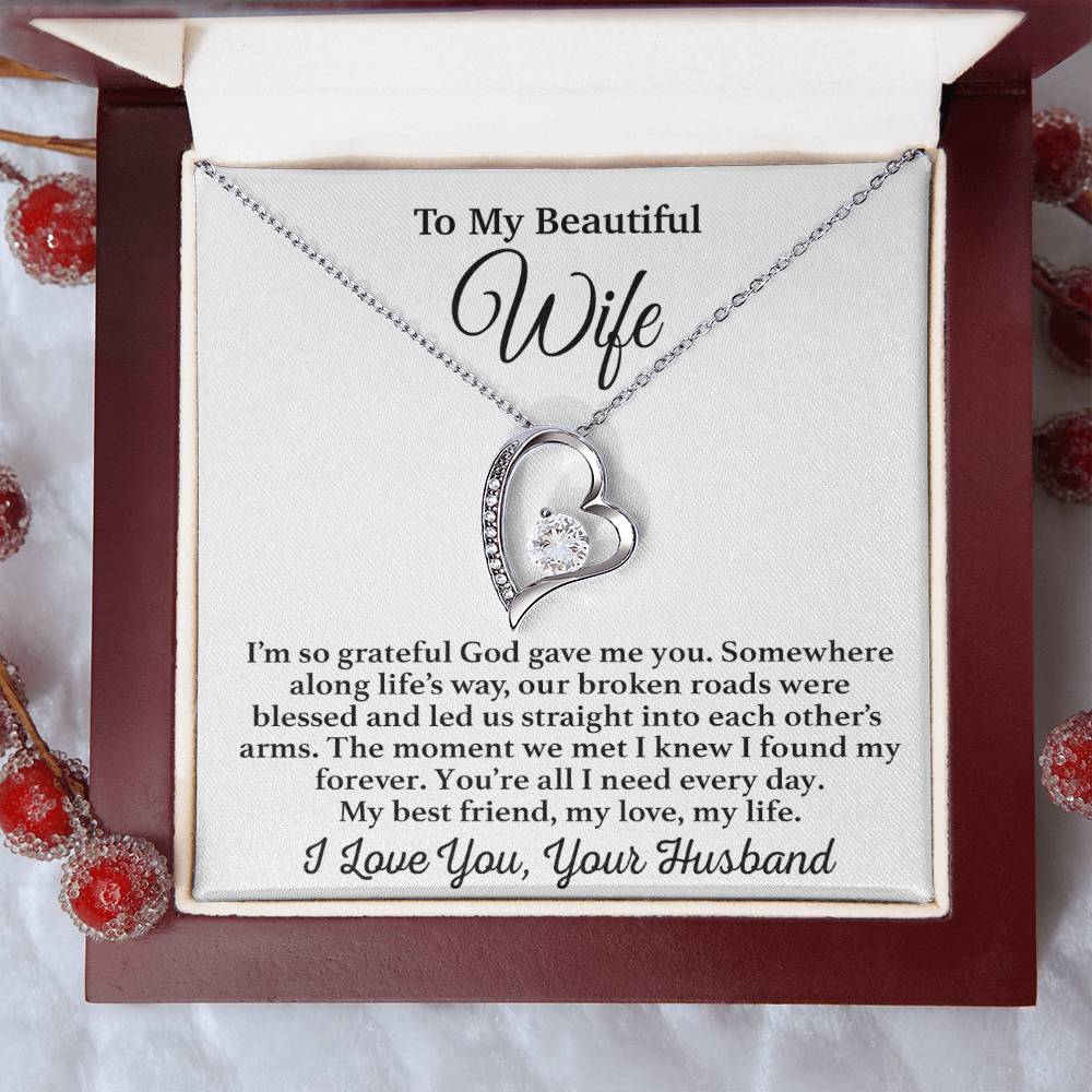 To My Wife Necklace, Gift From Husband, Anniversary Jewelry Gifts Wife 29_3
