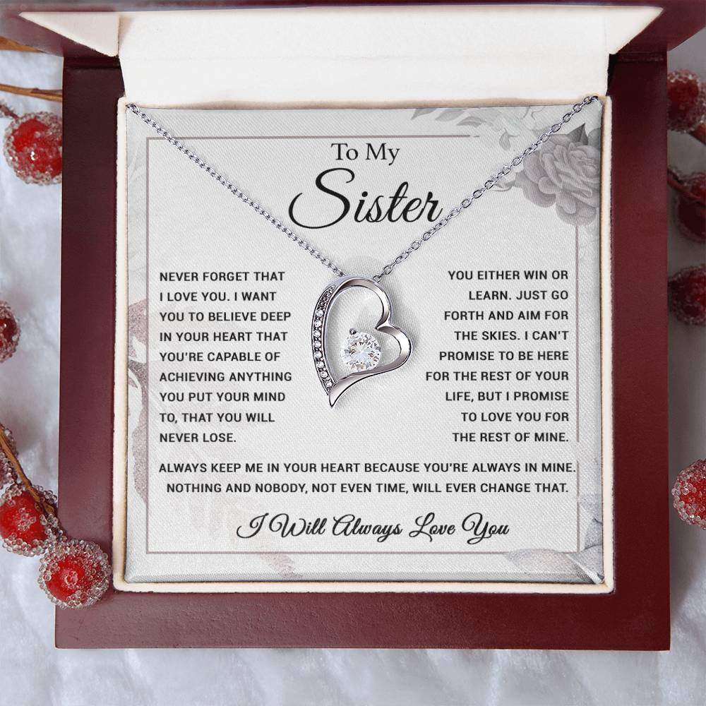 To My Sister Necklace, Brother to Sister, Birthday gift For Sister from Brother 6_9