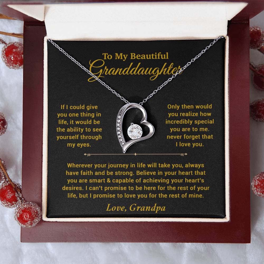 To My Granddaughter Necklace, Birthday Gift For Granddaughter, Birthday Gifts