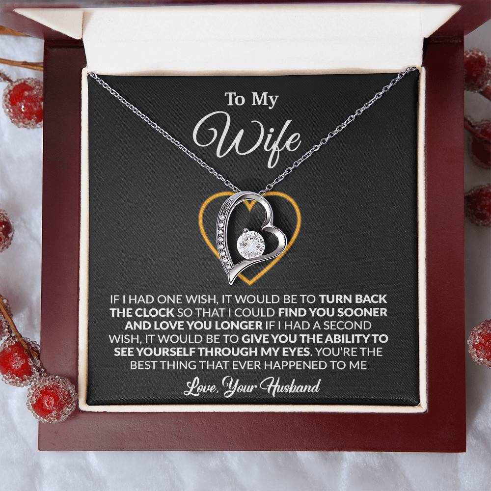 To My Wife Necklace, Gift For Wife, Anniversary Gift For Wife, Necklace For Wife 13_1_Black