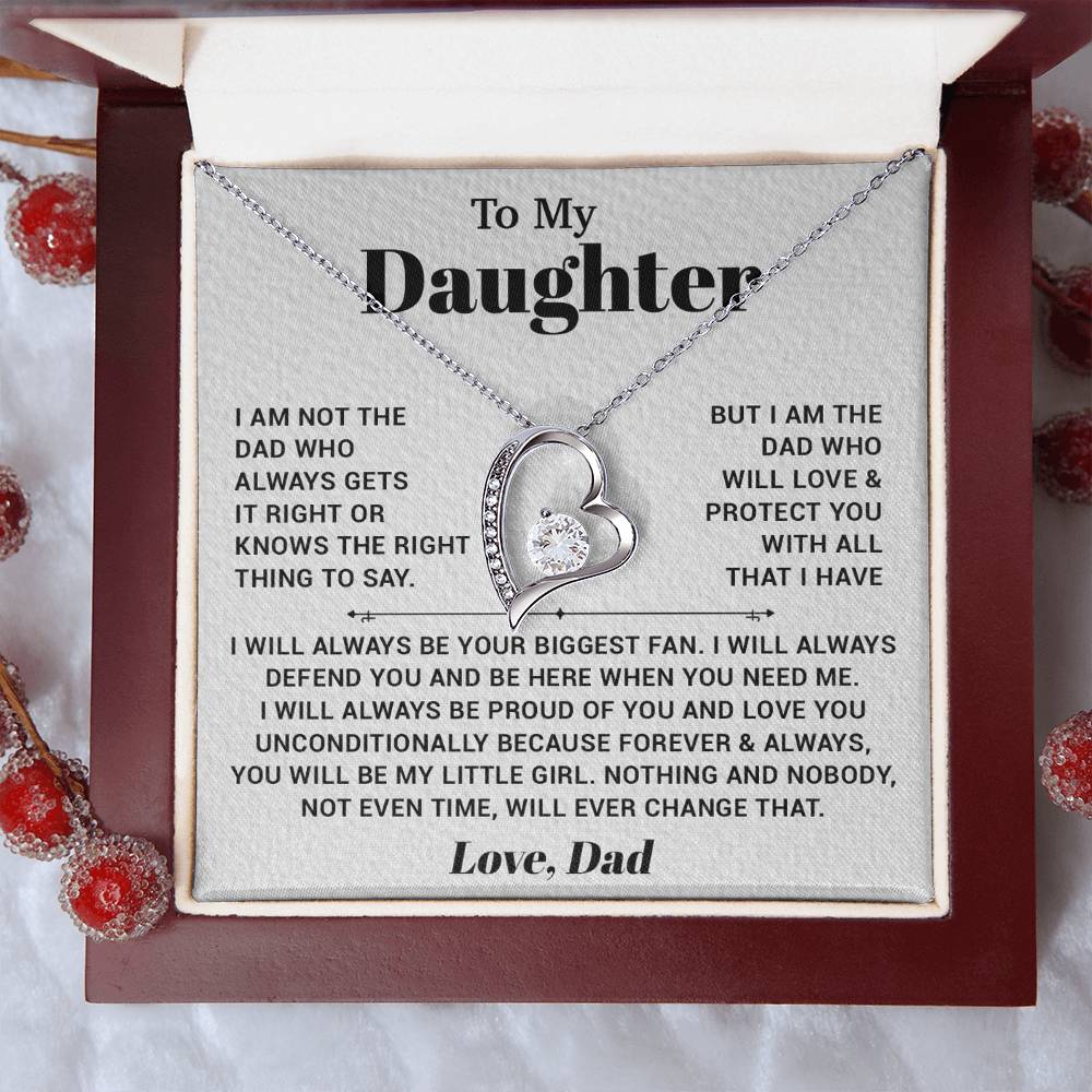 To My Daughter Necklace, Gift for Daughter from Dad, Father Daughter Necklace 4_10