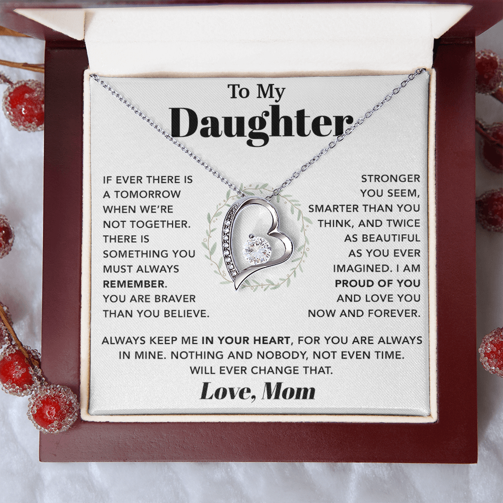 To My Daughter Necklace, Gift for Daughter from Mom And Dad, Mother Daughter Necklace 6_10