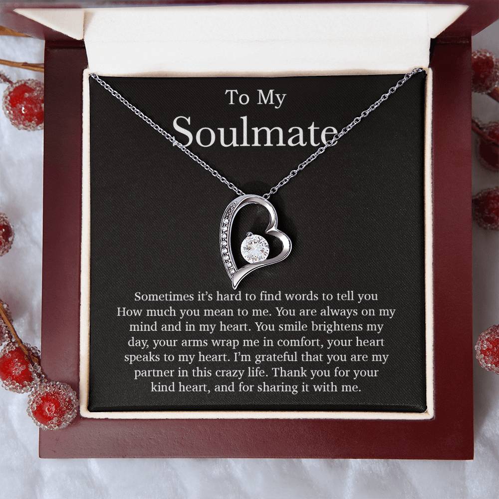 To My Soulmate Necklace, Valentines Day Gift, Soulmate Gifts, Birthday Gifts