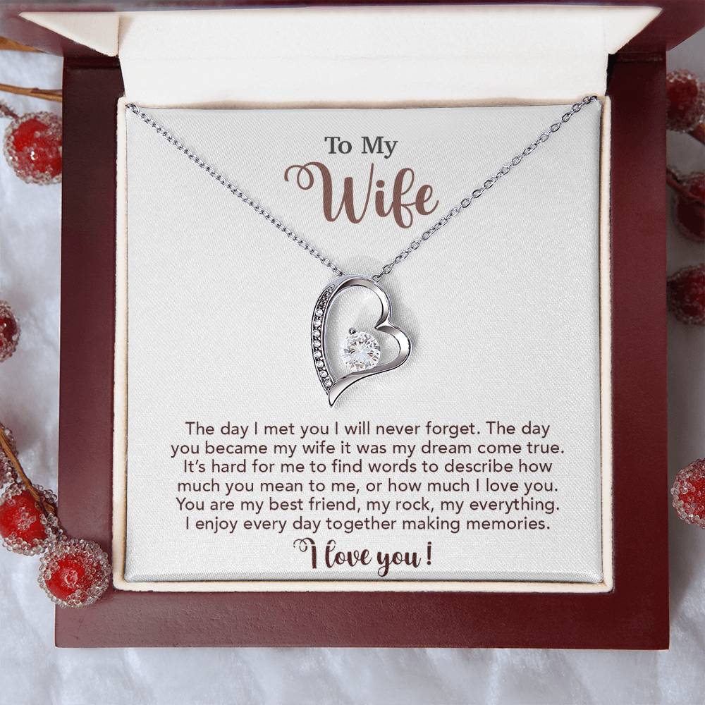 To My Wife Necklace, Wife Gift From Husband, Wife Husband Necklace, Christmas Gift 4_10