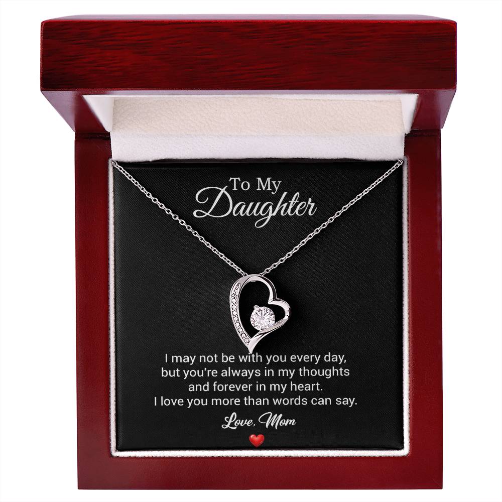 To My Daughter Necklace, Gift For Daughter From Mom, Daughter Mother Necklace