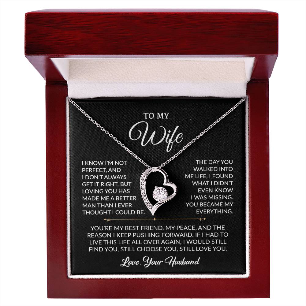 To My Wife Necklace, Gift For Wife, Anniversary Gift For Wife, Necklace For Wife