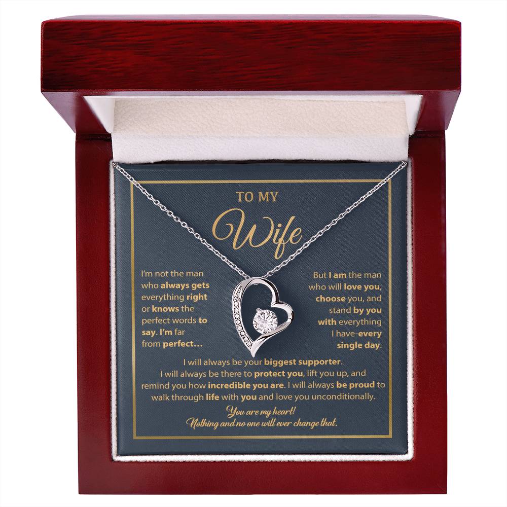 To My Wife Necklace, Gift For Wife, Anniversary Gift For Wife, Necklace For Wife 5_1_Blue