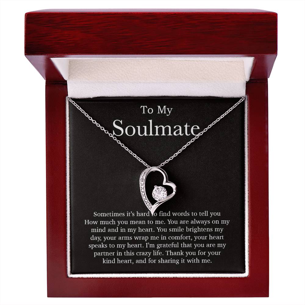 To My Soulmate Necklace, Valentines Day Gift, Soulmate Gifts, Birthday Gifts