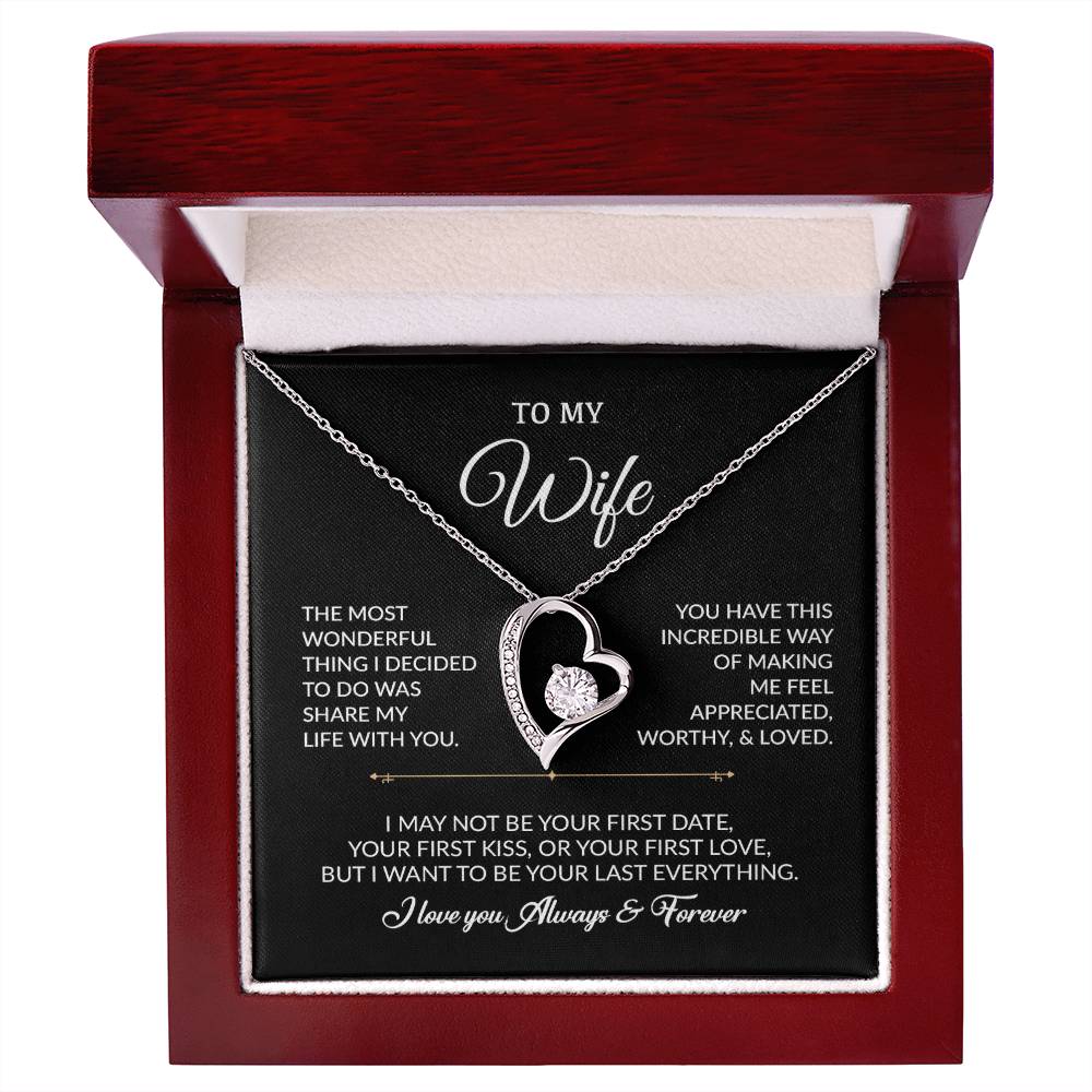 To My Wife Necklace, Gift For Wife, Anniversary Gift For Wife, Necklace For Wife