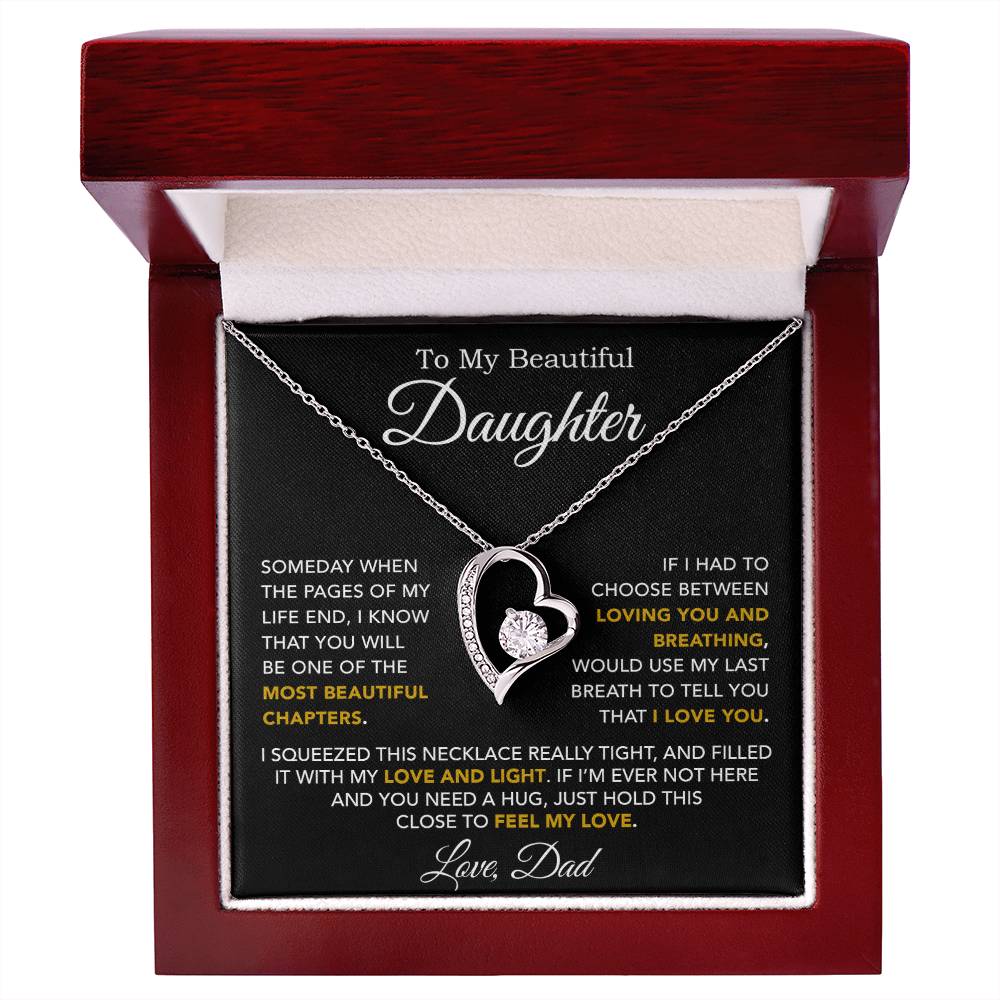 To My Daughter Necklace, Daughter Father Necklace, Daughter Gift From Dad 3_10