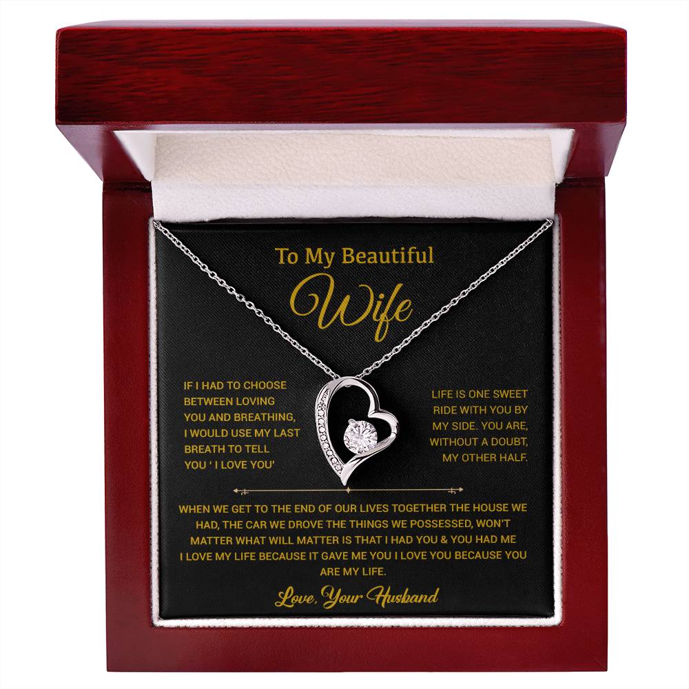 To My Wife Necklace, Gift For Wife, Anniversary Gift For Wife, Christmas Gift