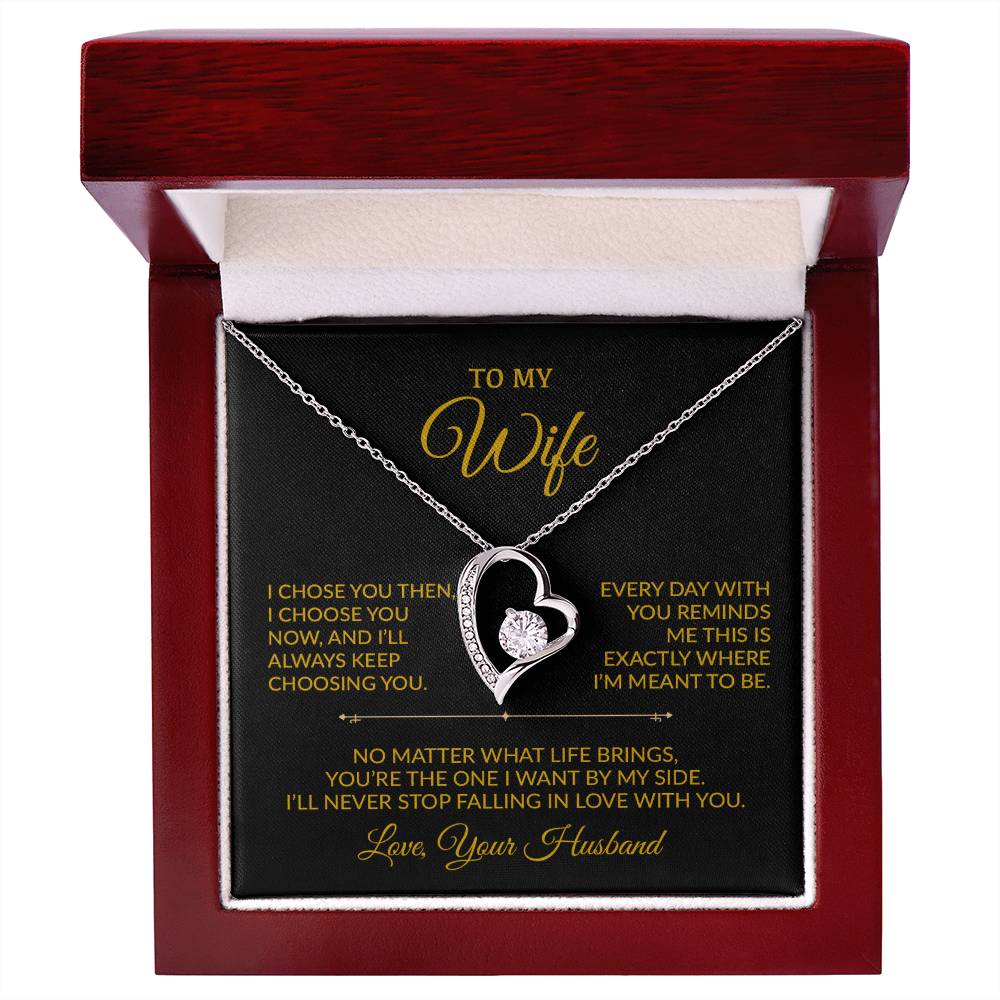 To My Wife Necklace, Gift For Wife, Anniversary Gift For Wife, Necklace For Wife