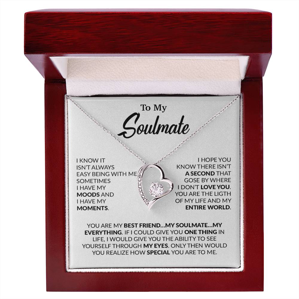 To My Soulmate Necklace, Soulmate Gift, Gift For Girlfriend, Christmas Gift 23_10_White