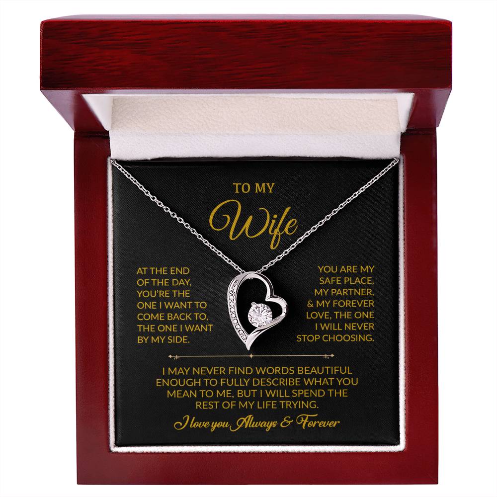 To My Wife Necklace, Gift For Wife, Anniversary Gift For Wife, Necklace For Wife