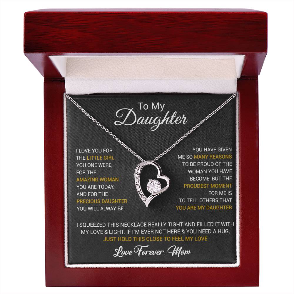 To My Daughter Necklace, Daughter Mother Necklace, Daughter Gift From Dad, Mom 1_10