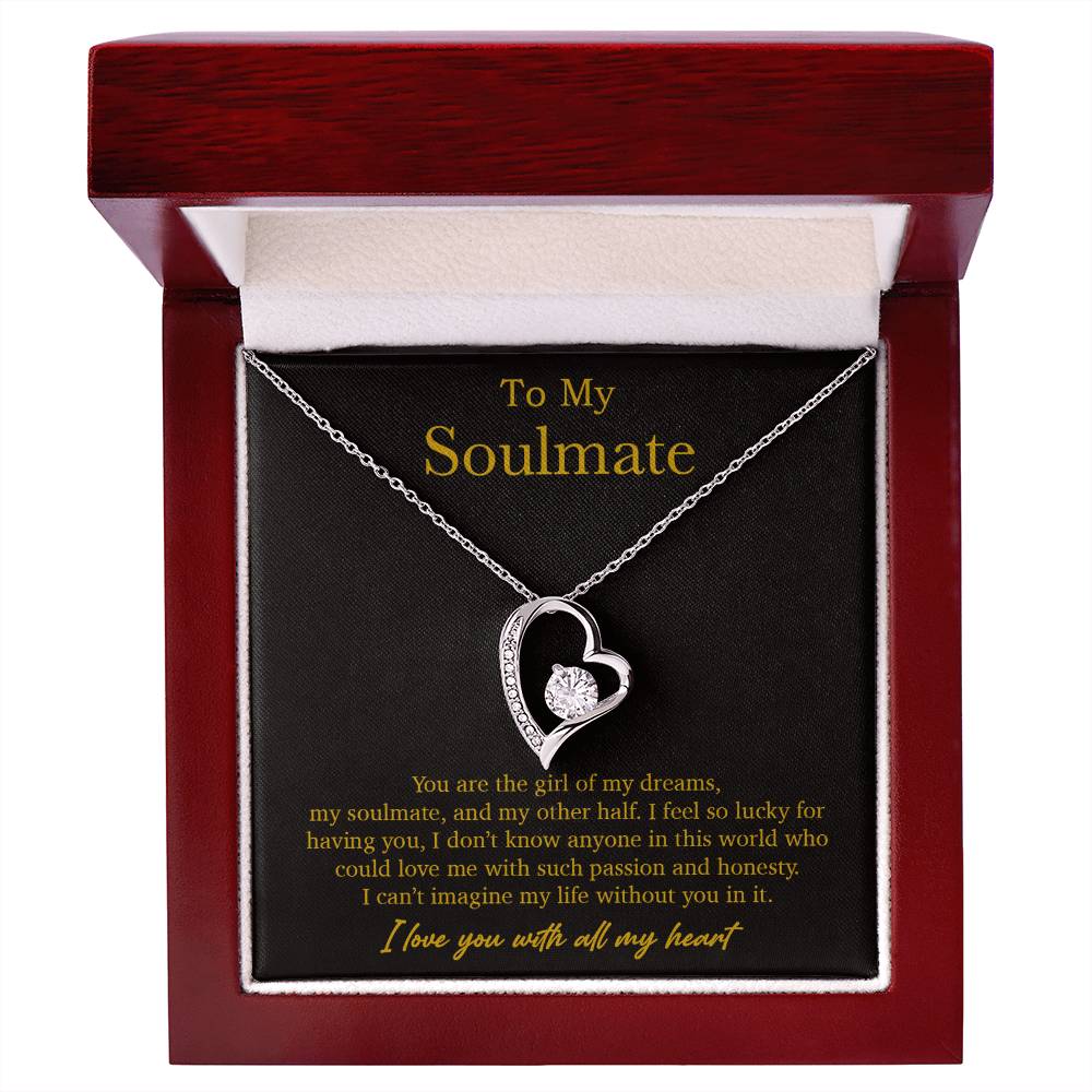 To My Soulmate Necklace, Valentines Day Gift, Soulmate Gifts, Birthday Gifts_Gold_21_10