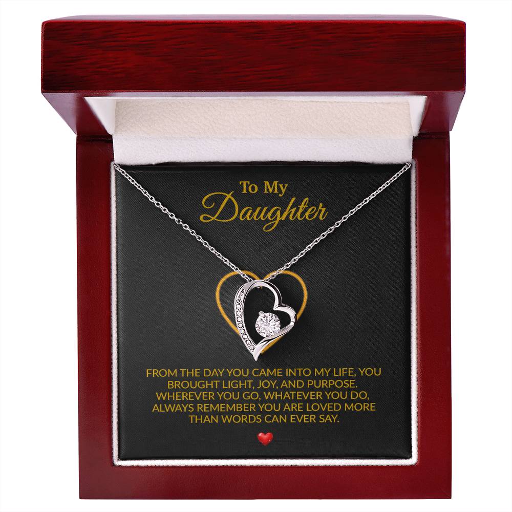 To My Daughter Necklace, Gift for Daughter from Dad, Father Daughter Necklace