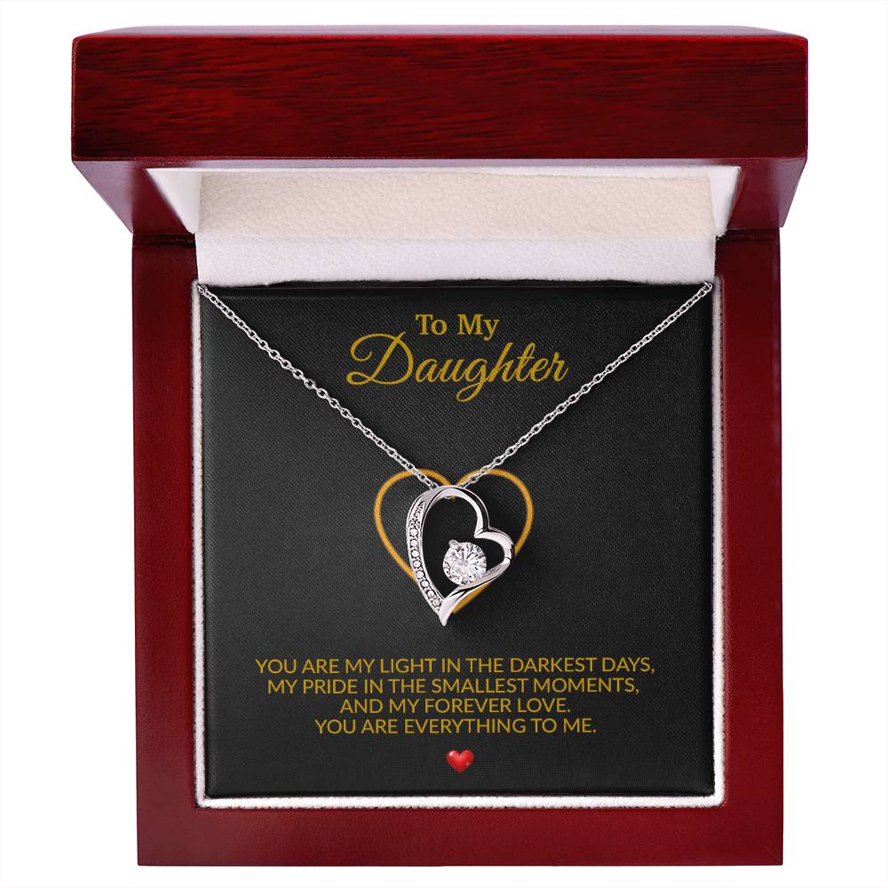 To My Daughter Necklace, Gift for Daughter from Dad, Father Daughter Necklace