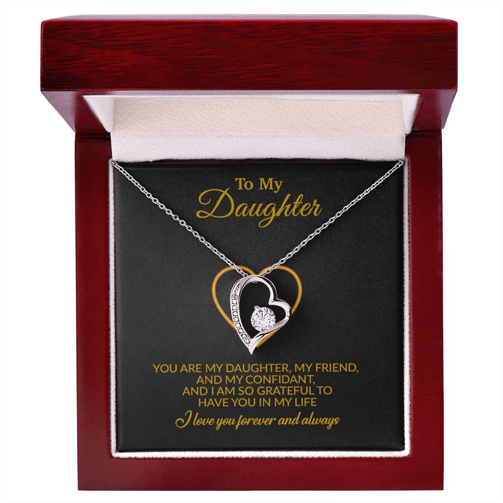 To My Daughter Necklace, Gift for Daughter from Mom, Mother Daughter Necklace