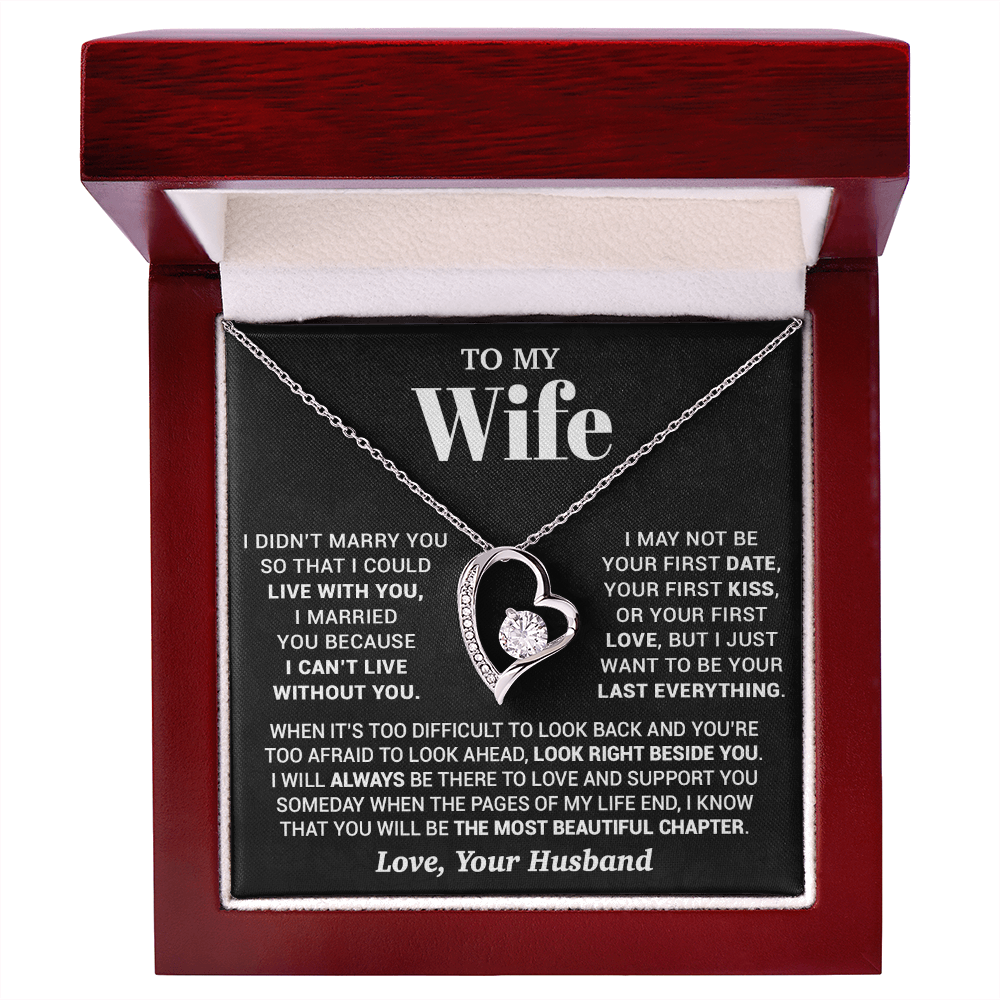 To My Wife Necklace, Christmas Gifts For Women, Anniversary Gift For Wife 28_9_Black