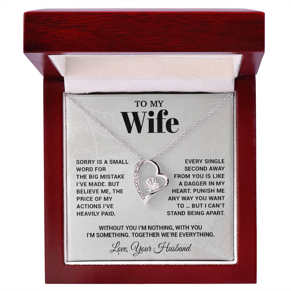 To My Wife Necklace, Christmas Gifts For Women, Anniversary Gift For Wife 15_10_White