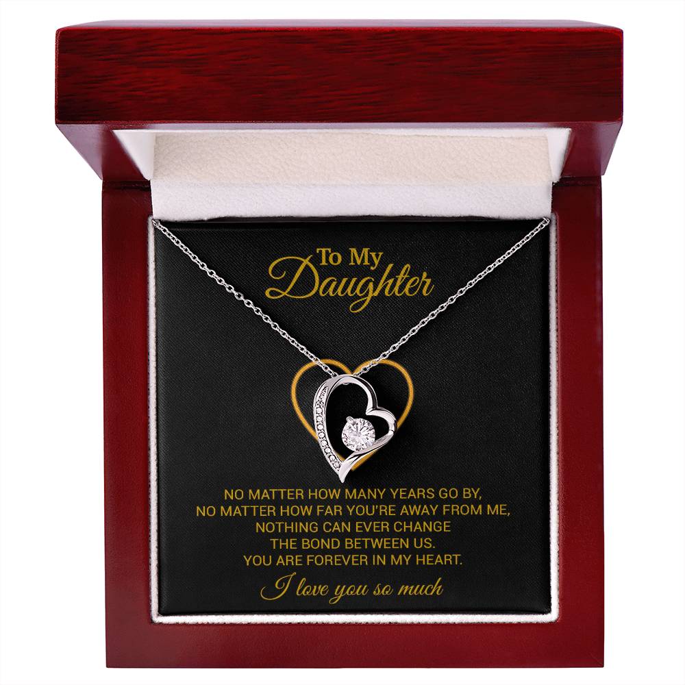 To My Daughter Necklace, Gift For Daughter From Dad, Daughter Father Necklace 12_7_Gold